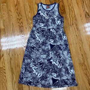 Johnny Was Purple and White Butterfly Dress